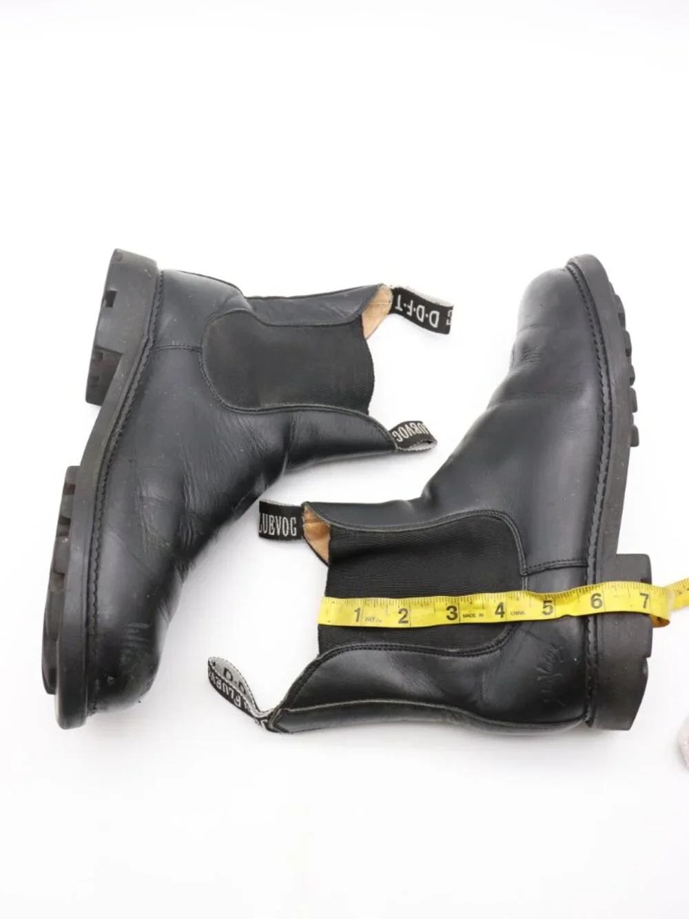 John Fluevog Seventh Heaven Chelsea Boots Men's Size 9 Black Leather Pull On